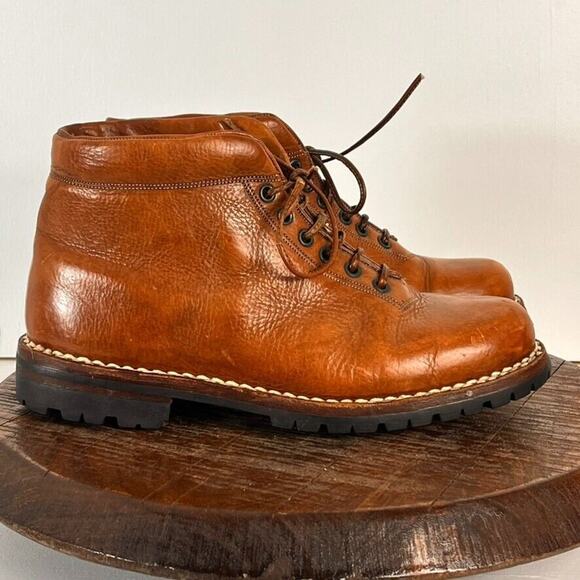 Beltrami Hiking Boots Unisex L10 M8 Brown Leather Lined Waterproof Vibram sole - Picture 1 of 15